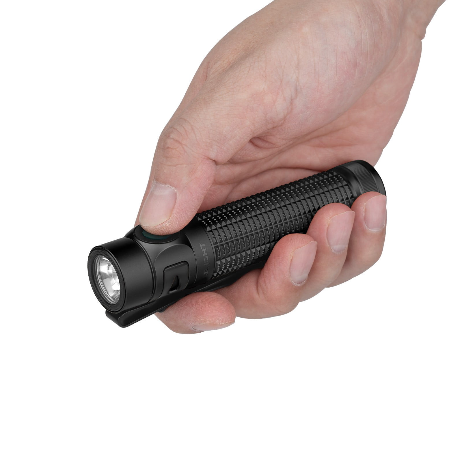 Olight Baton 4 Pro Dual Switch Compact Flashlight, 1600 Lumens, 200 Meters (Matte Black CW)