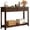 Dark Walnut, variant on YANGLI Fluted Wood Console Table with 3 Drawers & Open Shelf, Boho Narrow Behind Couch Entryway Table, Modern Sofa for Living Room/Foyer/Hallway, Black