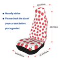 thumbnail image 4 of Yiaed Cartoon Strawberry Print Car Seat Covers,Universal Auto Seats Protector Fits for Car,SUV Sedan,Truck,Automotive Seat Covers & Accessories(Two packs), 4 of 7
