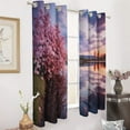 thumbnail image 2 of Sunset Scenery Blackout Curtains for Bedroom Curtains Insulated Room Darkening Window Drapes for Living Room, 2 of 7