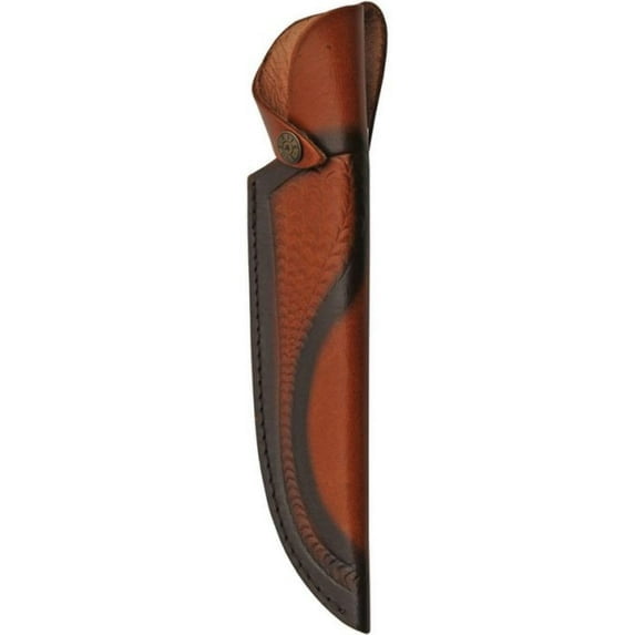 SZCO 14 Inch Wood Hunter Bowie Knife Stainless Steel Blade Pakkawood Handle Bone Spacers Leather Sheath Outdoor Utility Knife