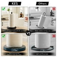 thumbnail image 3 of KES Black Paper Towel Holder for Kitchen Countertop Paper Towel Stand  Standing Paper Towel Roll Holder SUS304 Stainless Steel with Weighted Base, 3 of 10