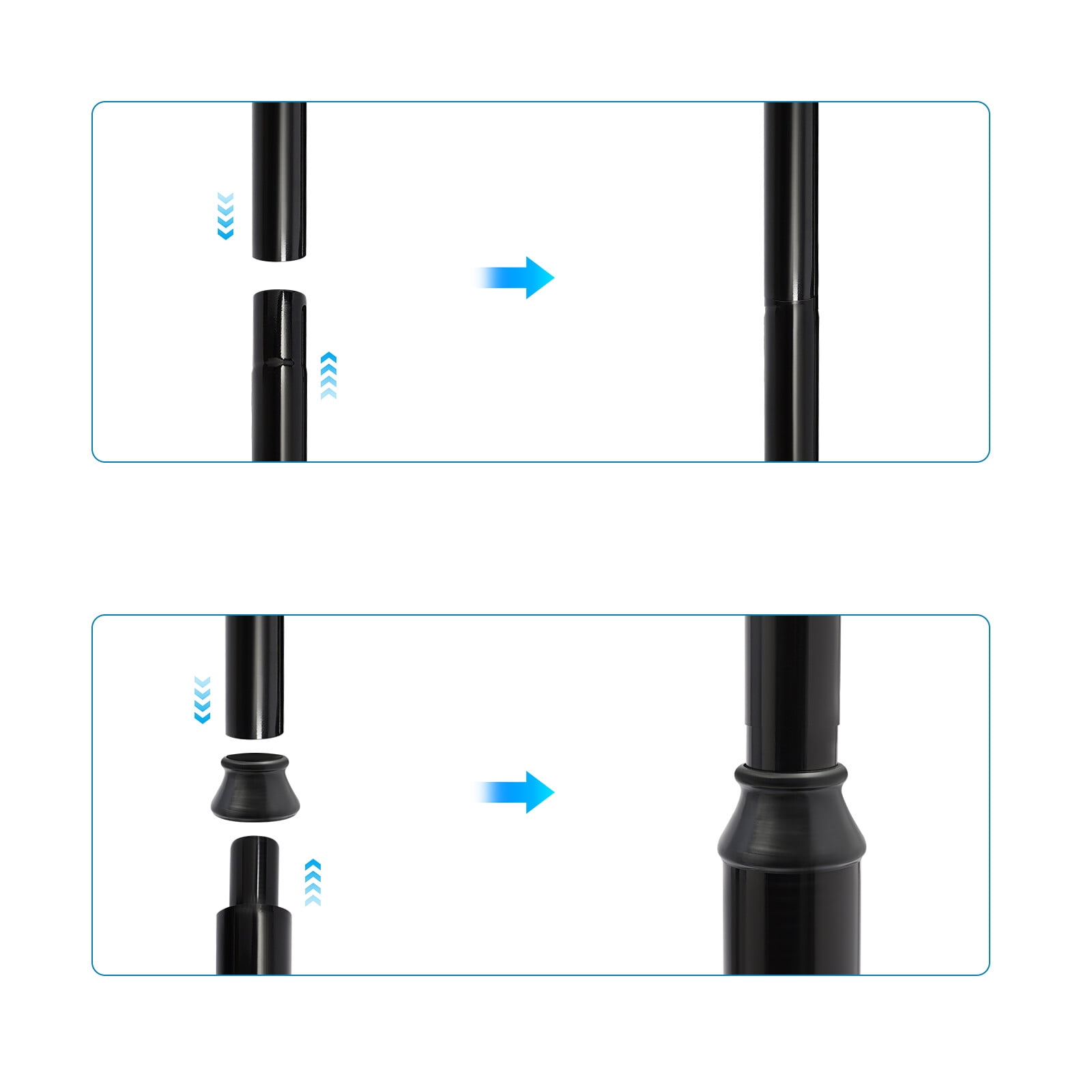 Portable Outdoor Light Pole with Foundation Frame, Heavy-Duty Street Light Pole Metal Street Lamp Post, Outdoor Street Courtyard Parking Lot Lighting Post for Street Lights, Garden Lights