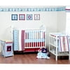 Boys Stripes And Plaids 4pc Crib Bed Set