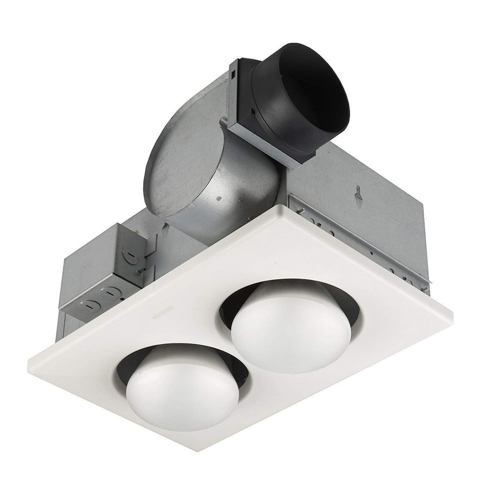 Broan-NuTone 164 Type IC Infrared Two-Bulb Ceiling Heater with Fan, 250