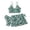 A01-Green, variant on TOWED22 Girls Swimsuits 3 Piece Tropical Print Bathing Suits Twist Cross Bikini Set with Backless Wrap Dress Cover Up Light Pink,10-11 Y