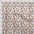 thumbnail image 4 of oneOone Polyester Spandex Tissu Orange Virus Médical Couture Projets d'Artisanat Tissus Imprimés au Yard 56 Pouces de Large, 4 of 4