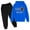 Blue, variant on New Hooded Football Letter Printed Hoodie Pants Children'S Casual Two Piece Fashion Trend American Football Fans Sports Gift Boys Outfits&Set Yellow 110/4 Y—5 Y