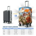 thumbnail image 6 of Balery Luggage Cover Vibrant Field Of Blossoms Print Suitcase Covers for Luggage Elastic Washable Suitcase Protector Fits 18-32 Inch Luggage-Medium, 6 of 9