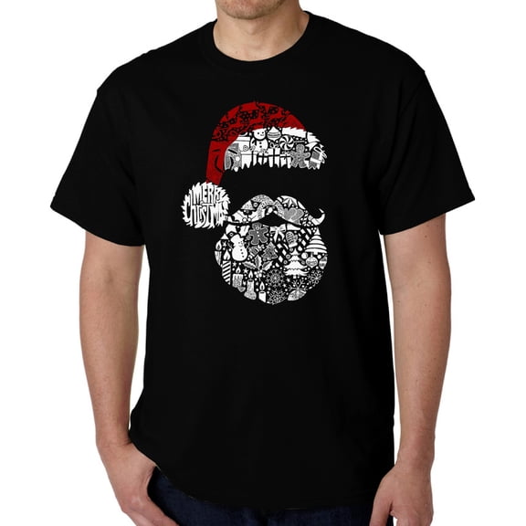 Santa Pics - Men's Word Art T-Shirt