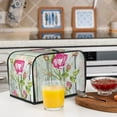 thumbnail image 6 of Daiia Vintage Wood Background with Floral Pattern 2 slice Toaster Cover, Toaster Appliance Dust-proof Cover For Kitchen Small Appliance Dust Cover and Fingerprint Protection, 6 of 7