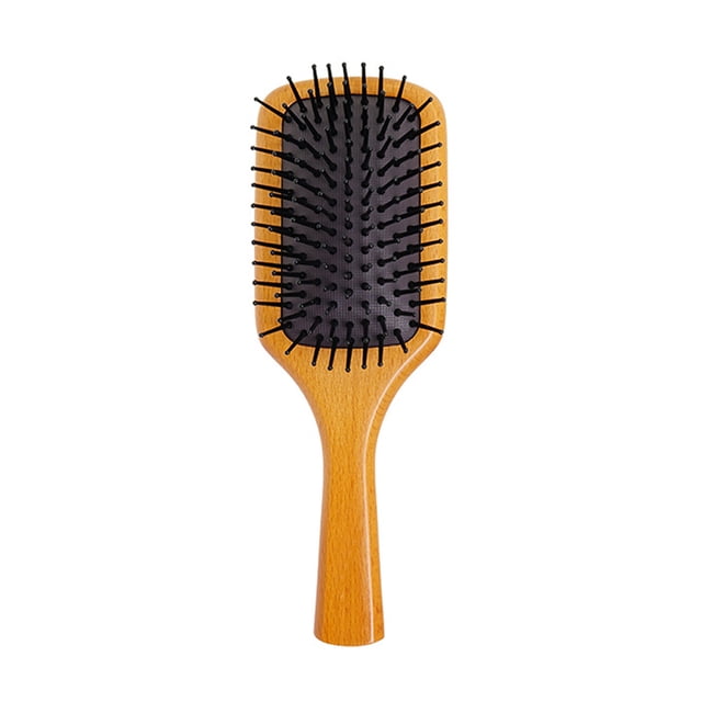 Cepillo de madera de haya natural para cabello grueso, rizado, fino, largo, corto y seco