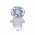 thumbnail image 2 of Pink Color Mini Pocket Small Fan Handheld Electric Fan Cartoon Portable Spaceman Small Fan, 2 of 5
