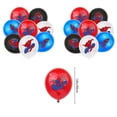thumbnail image 4 of Spiderman Anime Cartoon Birthday Party Decorations Bundle Includes Banner, 12 Mini Cupcake Toppers, 1 Large Cake Topper & 16 Latex Balloons, 4 of 4