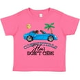 thumbnail image 3 of Inktastic Convertible Hair Don't Care with Black Hair and Blue Car Girls Toddler T-Shirt, 3 of 5
