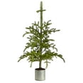 thumbnail image 3 of Nearly Natural 4.5' Pre-Lit Christmas Pine Artificial Tree in Decorative Planter, 3 of 10