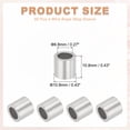 thumbnail image 2 of Uxcell Aluminum Crimping Loop Sleeve, Wire Rope Stop Sleeve Round Crimp Ferrules for Wire Rope and Cable 1/4"(6mm), 2 of 7