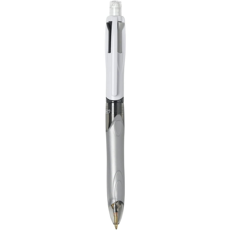4-Color 3+1 Retractable Ballpoint Pen/Pencil Combo, 1mm Pen