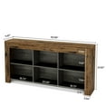 thumbnail image 6 of MAYEERTY 63" Rustic Console Table, 6 Open Compartments Wooden Couch Table for Entryway, 6 of 6