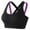 Black, variant on Odeerbi Sports Bras for Women 2025 Strappy Yoga Bras With Cups For Dance Workout Fitness Impact Black