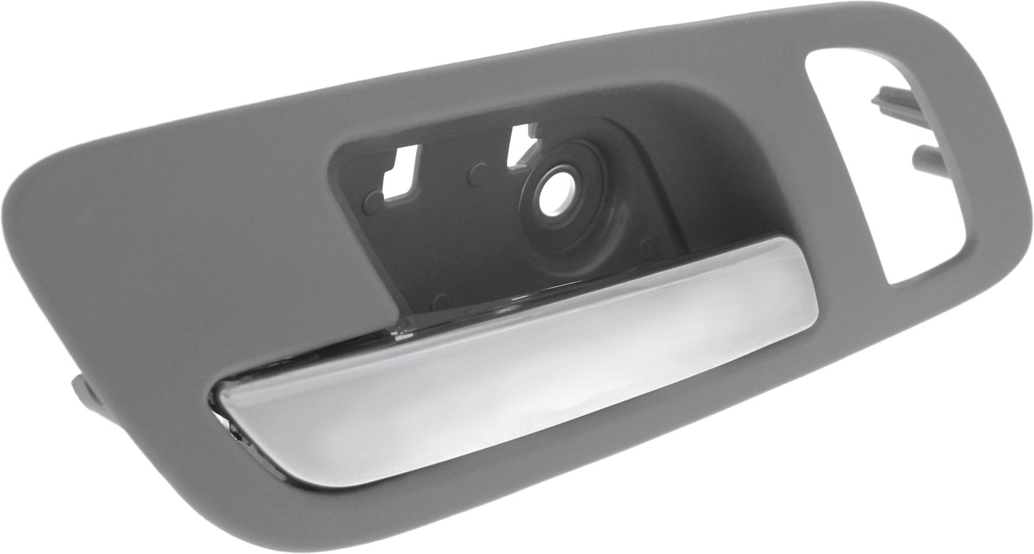 Interior Door Handle Compatible with 2007-2014 Chevrolet Tahoe 2007-2013 GMC Sierra 1500 Front, Left Driver Gray bezel with chrome lever