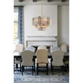 thumbnail image 4 of Crystorama Addis 9 Light Aged Brass Chandelier - 22"W x 14.25"H x 22"D, 4 of 11