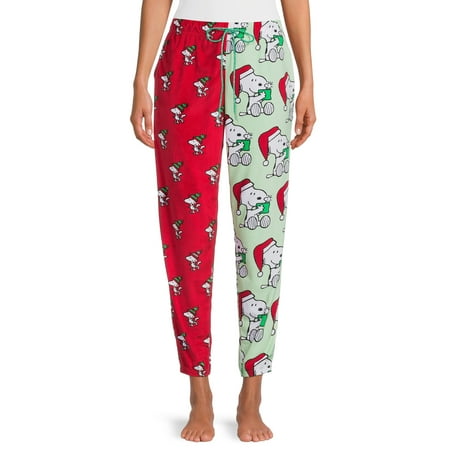 

Peanuts Snoopy Women s and Women s Plus Holiday Joggers