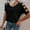 Black, variant on Sentmoon Womens Strappy Cold Shoulder Shirts V Neck Short Sleeve Tops Workout Casual Basic Plus Size Womens Summer Tops 2025