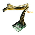 thumbnail image 4 of SAYFUT 8 Pin Female PCIe to Dual PCIe 8 Pin (6+2) Male Power Adapter, VGA Y-Splitter PCI Express Graphic Card Connector GPU to GPU Extension Cable Mining Video Card Power Cable (19.68 inches 6 Pack), 4 of 7
