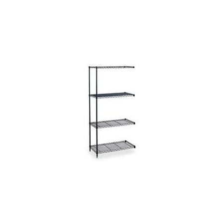 Safco Products Company Safco Products Company Add-On Unit, from Wire Shelving,48 inchx18 inchx72 inch,Black