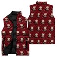 thumbnail image 3 of Ladies' Casual Fashion Sleeveless Christmas Printed Cotton Vest Jacket, Dark Red, Size XXXXL, 3 of 4