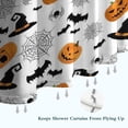 thumbnail image 6 of Halloween Witch Hats Pumpkins and Spider Webs Shower Curtain 36"x72" ,Bathroom Decorative Shower Curtains Set with 12 Hooks,Modern Waterproof Washable Shower Curtain, 6 of 6