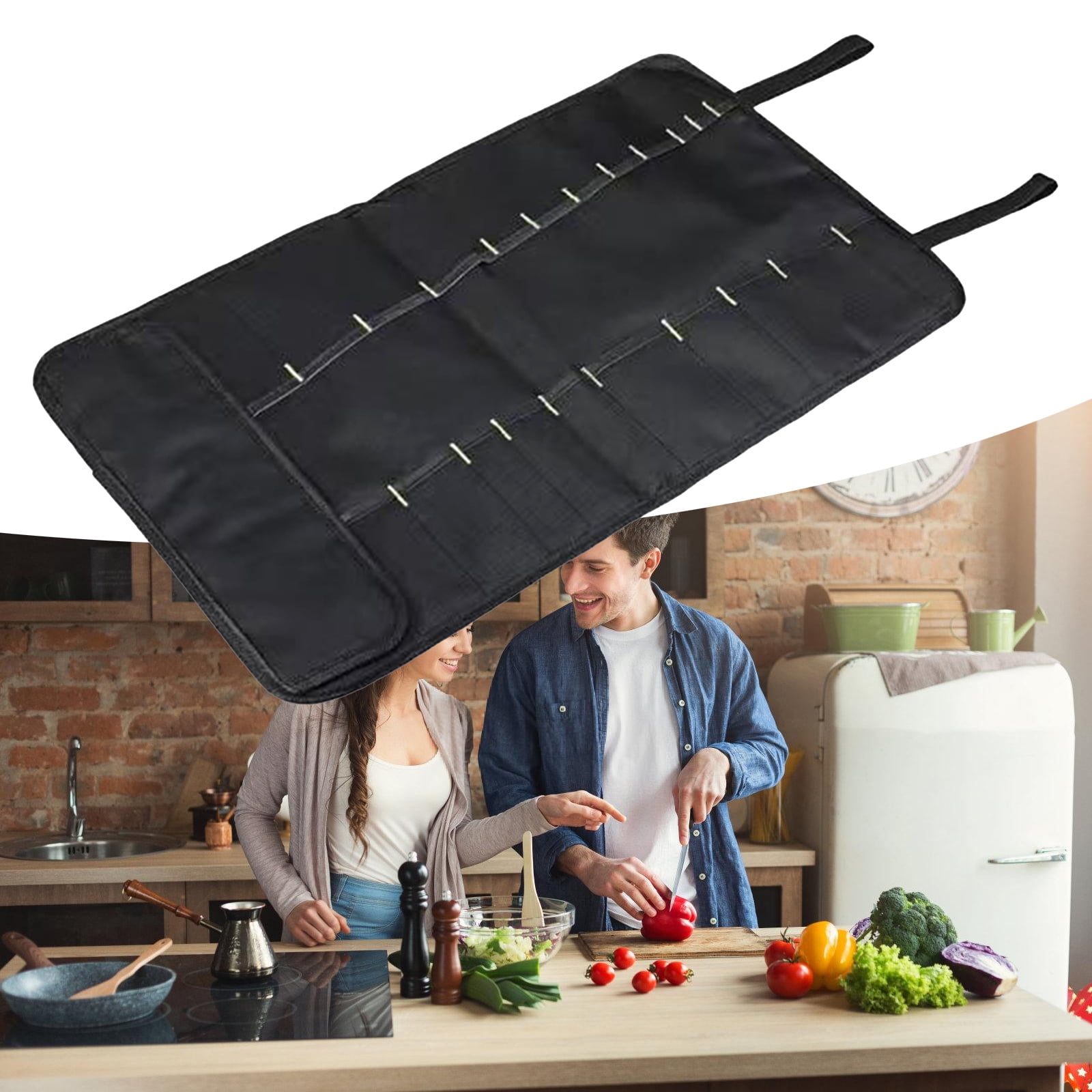 Tool Roll Bag Heavy Duty Roll Tool Bag Wrench Roll Multipurpose Tool Bag for Electrician Folding Tool Bag