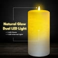 thumbnail image 5 of LumiPur Signature Natural Glow Flickering Flameless LED Wax Pillar Candle (4" x 8", Gray Fog), 5 of 9