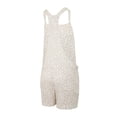 thumbnail image 6 of Women's Concepts Sport Cream Chicago Cubs Montana Hacci Knit Romper Overalls, 6 of 6