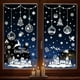 thumbnail image 4 of Nvzi 244 piezas de calcomanías navideñas para ventanas de vidrio, 9 hojas, decoraciones de invierno, A, 4 of 4