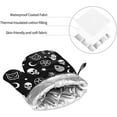 thumbnail image 5 of Skull Cat Moon Gothic Oven Mitts and Pot Holders Sets,Heat Resistant Non Slip Kitchen Gloves Hot Pads with Inner Cotton Layer for Cooking BBQ Baking Grilling, 5 of 6
