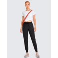 thumbnail image 2 of CRZ YOGA Women's Lightweight Workout Joggers 27.5" - Travel Casual Outdoor Running Athletic Track Hiking Pants with Pockets Black Medium, 2 of 7