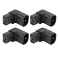 thumbnail image 1 of IEC320 To IEC320 Adapter, 2500W 4Pcs 90 Degree 2.5A To 10A 250V C14 To C13 Adapter  for UPS PDU Server, 1 of 7
