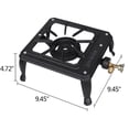 thumbnail image 2 of Eurhowing Portable Propane Burner 90,000 BTU, Camping Stove Single Burner, Cast Iron Gas Cooker for Outdoor Cooking, Backpacking, 2 of 9