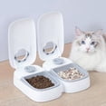 thumbnail image 3 of Automatic 2 Meals Cat Feeder  Pet Feeder with Timer  Timed and Portion Control for Dry or Semi-Moist Food  Food Dispenser for Cat and Dog  48-Hour Timed, 3 of 8