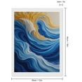 thumbnail image 2 of Diamond Art Kits for Adults, Blue Yellow Abstract Wave Motion 5D Diamond Painting Kits for Adults Beginners, DIY Full Drill Diamond Painting, Gem Art and Crafts 12x16, 2 of 7