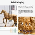 thumbnail image 4 of Giunmcul Home Decoration Desktop Flat Horse Ornaments Resin Crafts for Mother's Day Anniversary Marry Valentine Birthday, 4 of 5