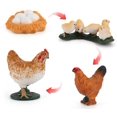 thumbnail image 4 of 4pcs Chicken, Duck And Goose Growth Cycle Scientific Exploration Set Miniature Poultry Animal Model Children's Toy, 4 of 5