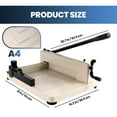 thumbnail image 2 of 12" Guillotine A4 Paper Cutter, Solid Steel Construction, Adjustable Paper Clamps Rotary Paper Trimmer with Toolbox for Convenient Access, Great for Office, Business and Home Offices​, 2 of 8