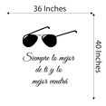 thumbnail image 4 of Spanish Wall Decals for Girls Bedroom - Siempre da lo mejor de ti, y lo mejor vendrá Super Inspiring Quotes About Always Being Your Best Self Home Wall Sticker - Size: 36 In x 40 In, 4 of 5