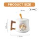 thumbnail image 2 of Taza de café de cerámica, taza con patrón de animal Shiba Inu 3D, mango de diseño de madera interesante y cuchara a juego, muy adecuada para regalos, 420 ml., 2 of 5