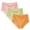 Pink/Green/Orange, variant on Lace Underwear for Women Plus Size XL-4XL High Waisted Silky Stretch Briefs 3-Pack(XX-Large,Purple Blush)