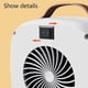 thumbnail image 3 of Energy efficient electric heater with tipping and overheat protection for bathroom family quarters, 3 of 4