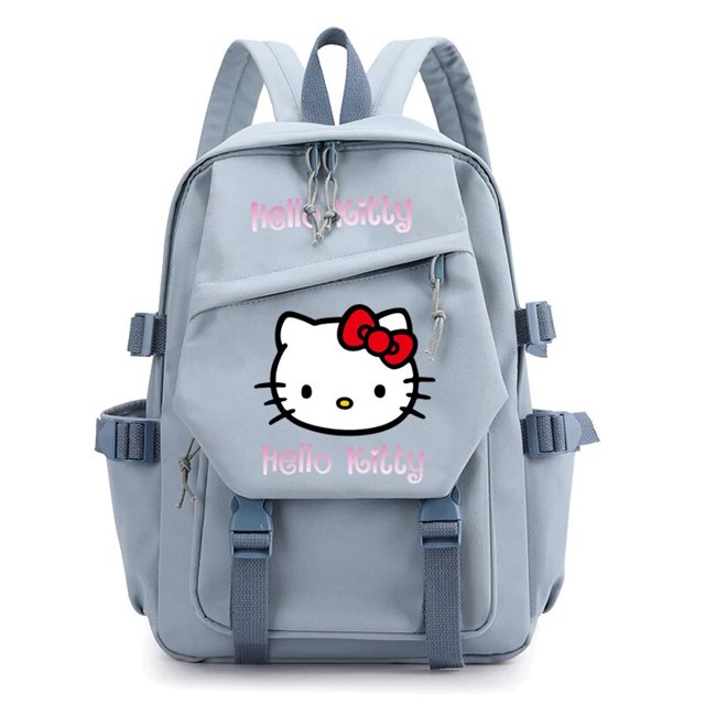 3Pcs/set Hello Kitty Anime Backpack for Girl Boy Children Lunch Bags Student Teenager Bookbag Schoolbag Knapsack Women Rucksack